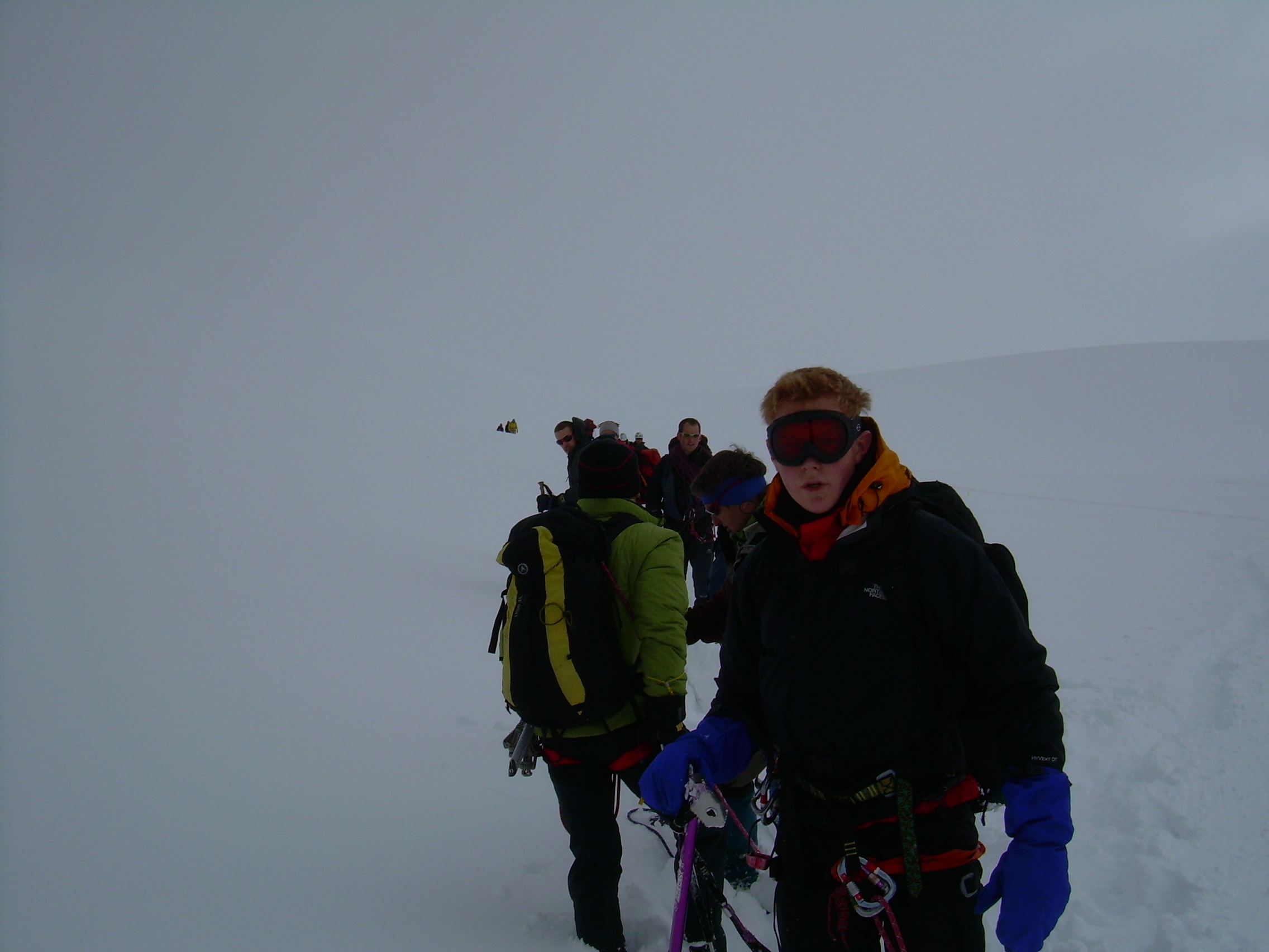 Lazell and Remy on approach to the Refuge.JPG